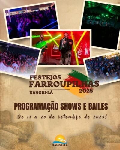 Confira a programação dos Shows e Bailes que integram a programação dos Festejos Farroupilhas de Xangri-Lá.