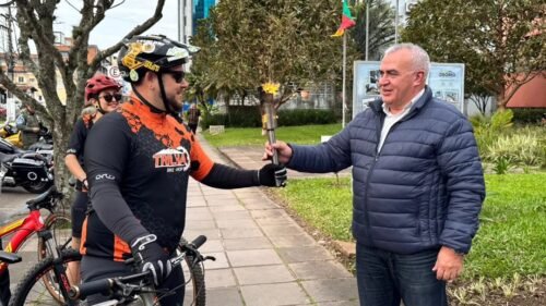Município de Osório recebe a Centelha do Fogo Simbólico da Pátria