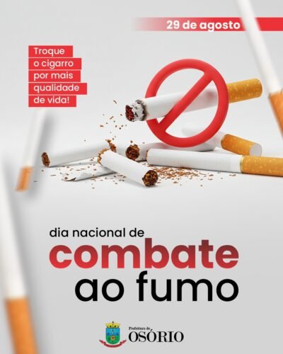 SECRETARIA MUNICIPAL DE SAÚDE DE OSÓRIO OFERECE PROGRAMA ANTITABAGISTA