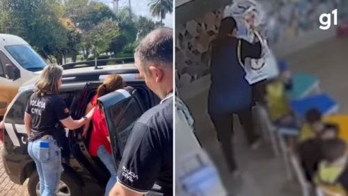 Professora filmada agredindo aluno de 4 anos em escola no RS é presa; menino perdeu um dente