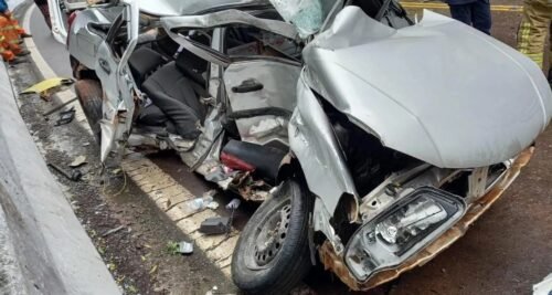 ACIDENTE GRAVE INTERROMPE TRÂNSITO NA BR-116, EM VACARIA.