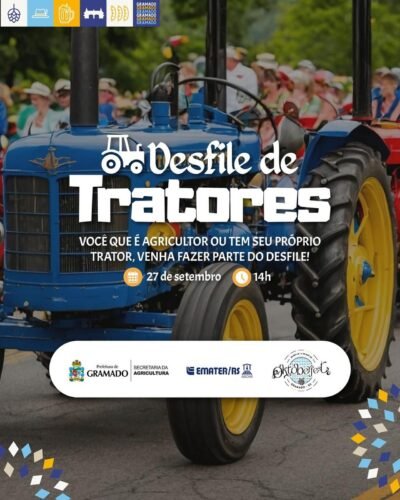 Desfile de tratores, show com Alexandre Pires e Festa da Colônia são atrações da Oktoberfest Gramado