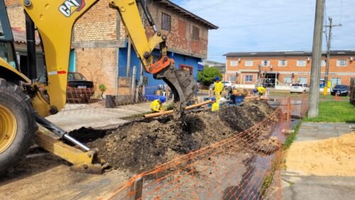 Obras de esgotamento sanitário avançam para o bairro Quero-Quero, em Capão da Canoa, beneficiando 496 famílias