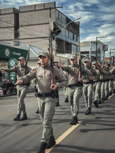 A Brigada Militar participou neste sábado (06/9), do Desfile Cívico em Osório.
