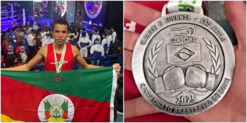 Atleta de Osório conquista medalha de prata no Brasileiro Cadete e Juvenil de Boxe