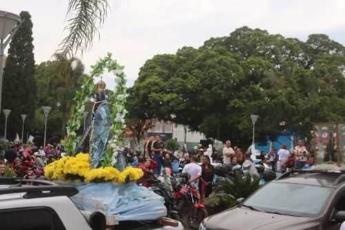 29ª MOTO PROCISSÃO REÚNE FIÉIS PARA BÊNÇÃOS E HOMENAGENS À NOSSA SENHORA APARECIDA EM OSÓRIO 