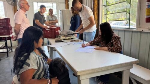 ADMINISTRAÇÃO MUNICIPAL DE OSÓRIO REALIZA A ENTREGA DE KITS DE ALIMENTOS AOS INDÍGENAS DA ALDEIA SOL NASCENTE