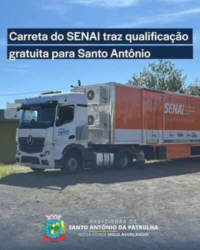 Carreta do SENAI traz Qualificação Gratuita para Santo Antônio da Patrulha