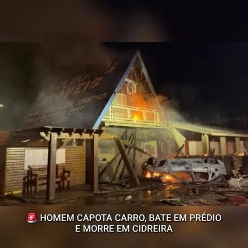 GRAVE ACIDENTE EM CIDREIRA DEIXA UM MORTO E UM ADOLESCENTE FERIDO