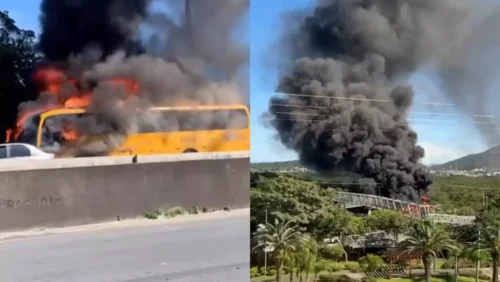 Motociclista morre e ônibus fica destruído em grave acidente em Florianópolis