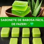 Sabonete caseiro de babosa fácil de fazer