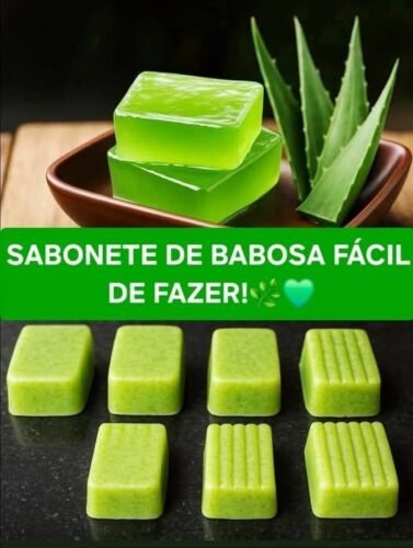 Sabonete caseiro de babosa fácil de fazer