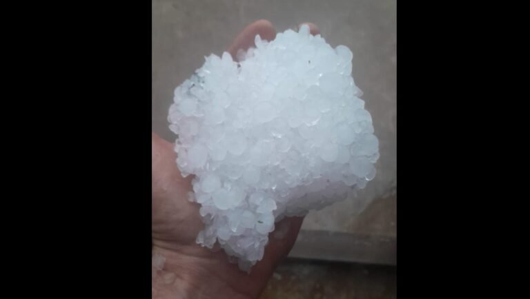 queda de granizo