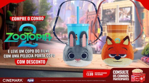 Alerta de fofura! Cinemark apresenta colecionáveis oficiais de ‘Zootopia 2’