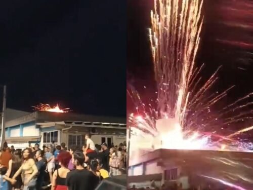 Fogos falham, explodem e abertura de Natal no RS quase termina em tragédia