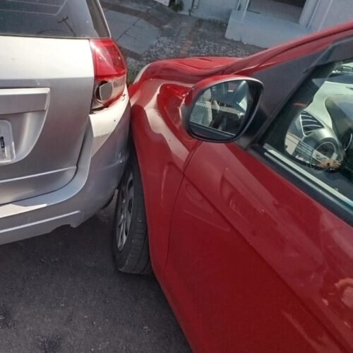 Batida entre veículos é registrada no Centro de Osório na manhã desta segunda-feira