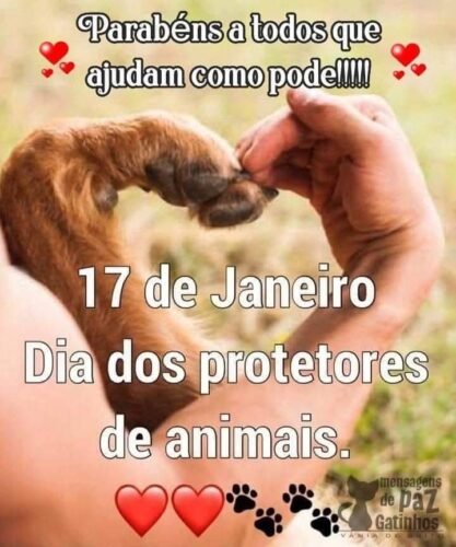17 de Janeiro-Dia dos Protetores deAnimais 1 1 e1768685838939