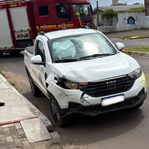 Acidente de trânsito é registrado no centro de Osório na tarde desta Quinta-feira