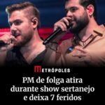O Show da dupla Zé Neto & Cristiano terminou em confusão na madrugada deste sábado (17/1)