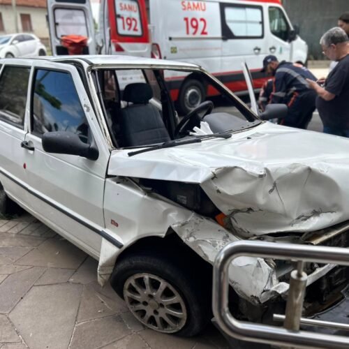 Acidente de trânsito deixa um ferido no Centro de Osório