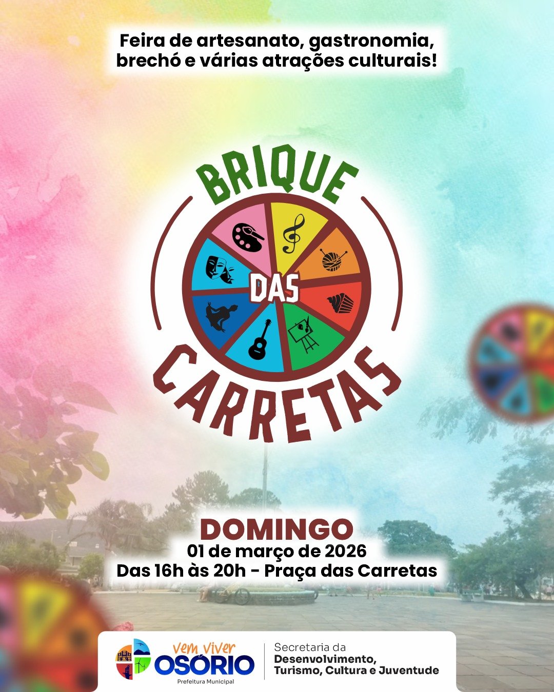 PRIMEIRO BRIQUE DO ANO NA PRA&Ccedil;A DAS CARRETAS OCORRE NESTE DOMINGO EM OS&Oacute;RIO