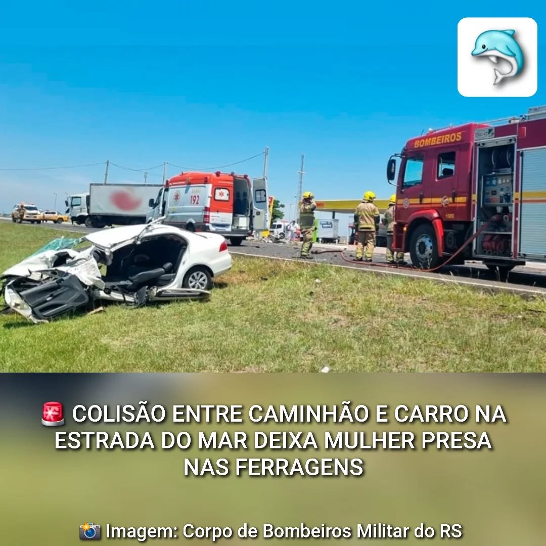 ACIDENTE GRAVE ENTRE CARRO E CAMINH&Atilde;O NA ESTRADA DO MAR MOBILIZA RESGATE EM XANGRI-L&Aacute;