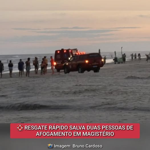 RESGATE R&Aacute;PIDO SALVA BANHISTAS EM PERIGO NO MAGIST&Eacute;RIO