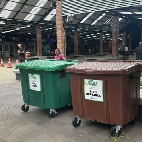 SECRETARIA MUNICIPAL DE MEIO AMBIENTE E GESTÃO TERRITORIAL INSTALA LIXEIRAS E CONTÊINERES EM ATLÂNTIDA SUL E NO CENTRO DE OSÓRIO