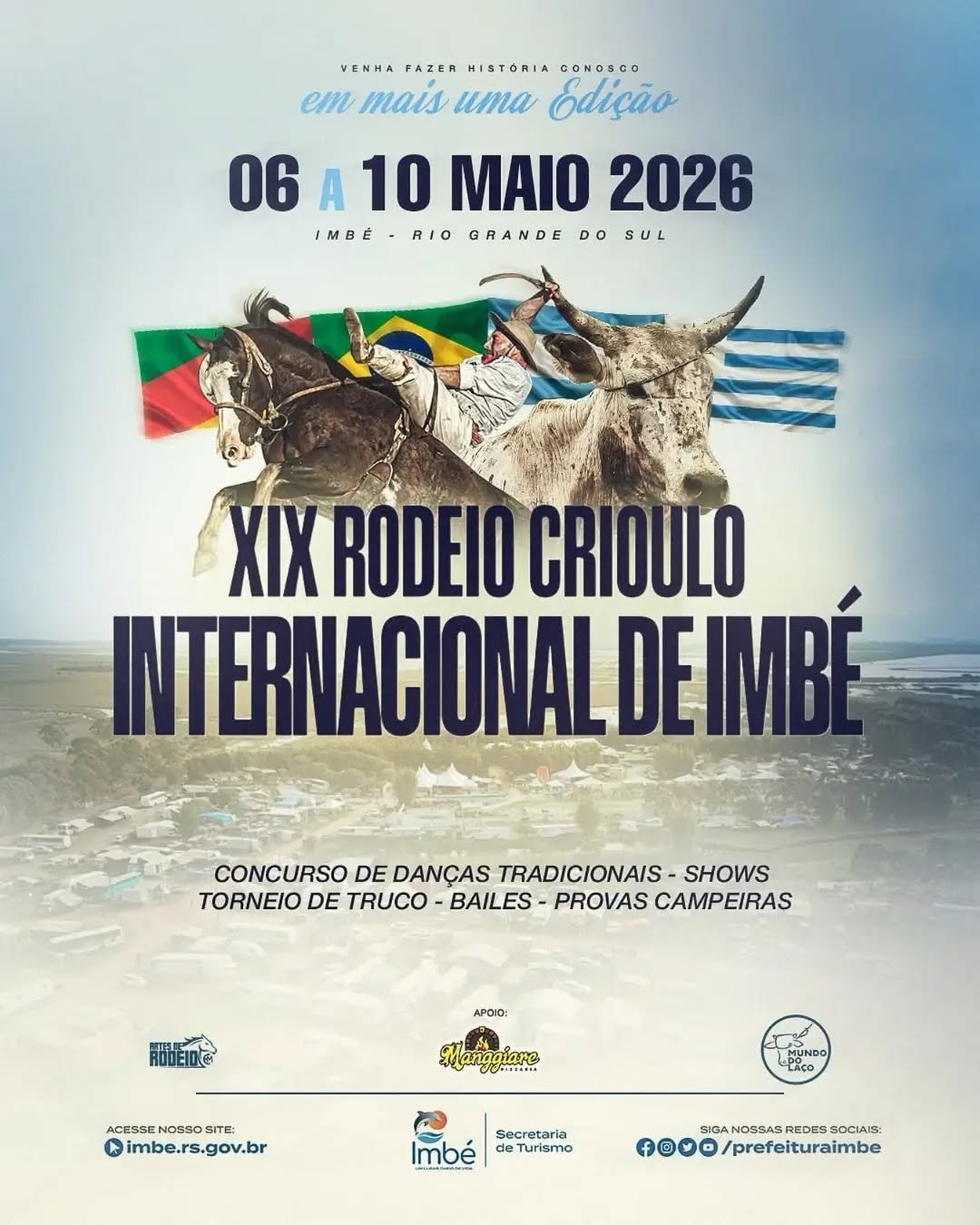 XIX RODEIO INTERNACIONAL DE IMB&Eacute; PROMETE MOVIMENTAR O LITORAL GA&Uacute;CHO EM MAIO