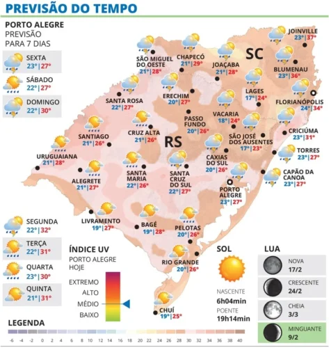 Sexta-feira terá chuva e queda de temperatura no RS 1 WhatsApp Image 2026 02 12 at 19 00 17