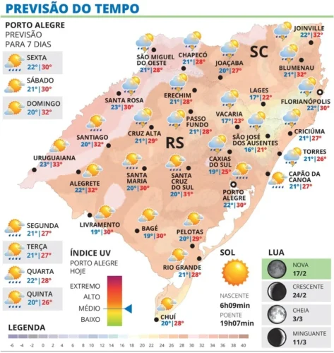 Sexta-feira será de chuva e temporais isolados no RS 1 WhatsApp Image 2026 02 19 at 14 30 57