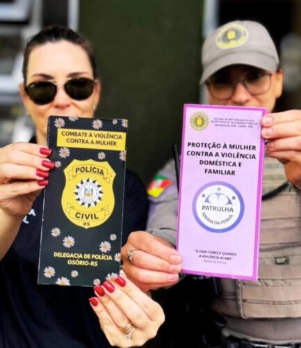 Operação ‘Elo de Proteção’ de combate à violência doméstica é realizada em Osório