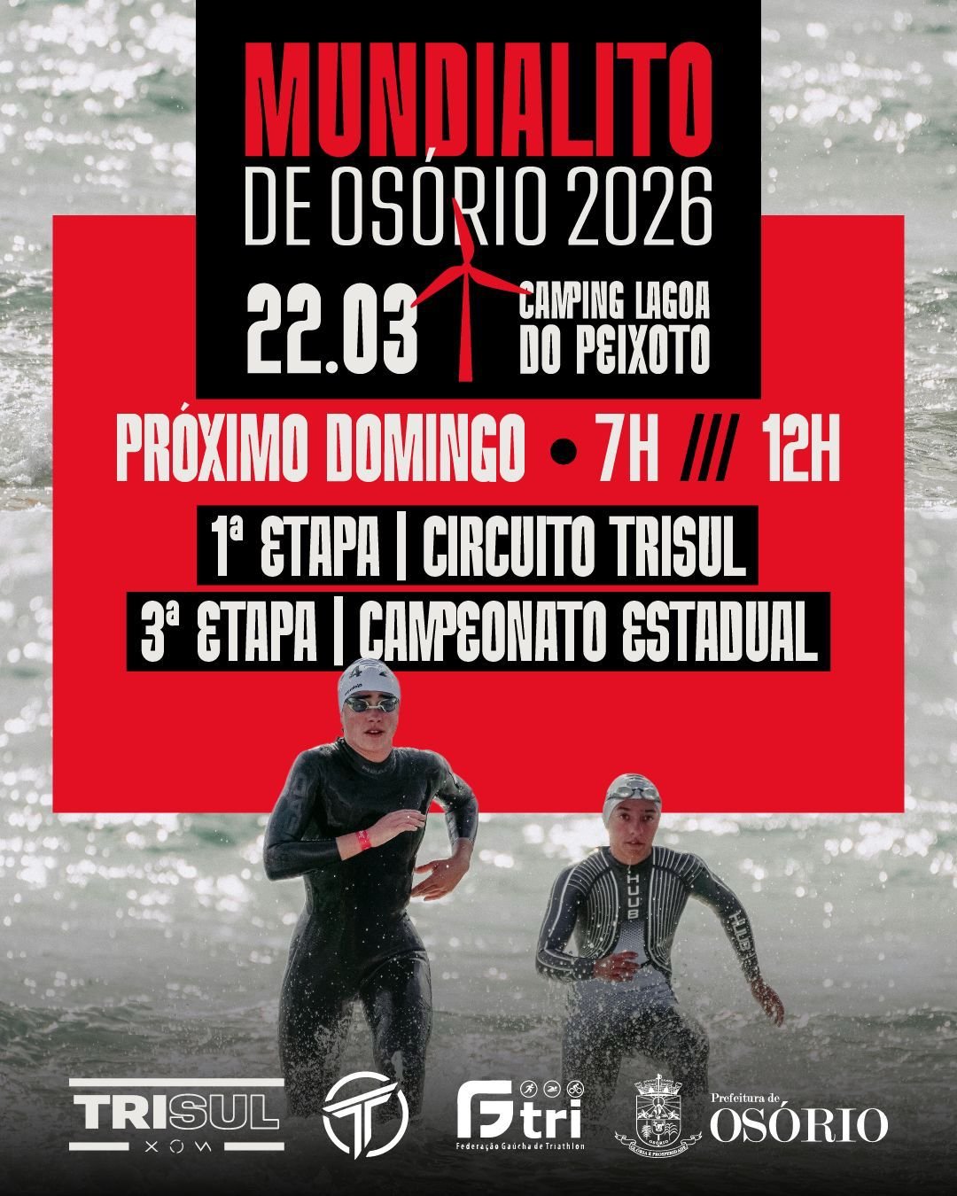 MUNDIALITO DE TRIATHLON OCORRE NO DOMINGO NA LAGOA DO PEIXOTO EM OS&Oacute;RIO