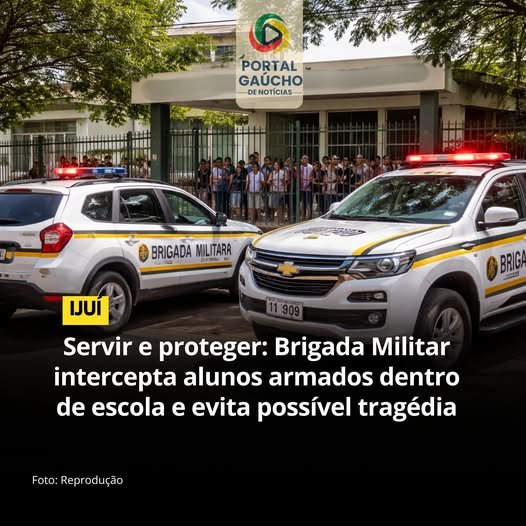 TERROR EM ESCOLA DE IJU&Iacute;: Adolescentes s&atilde;o flagrados com arma de fogo e faca dentro de sala de aula