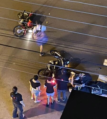 Colisão entre motociclistas deixa um ferido no centro de Osório