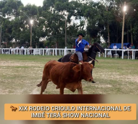 IMBÉ TERÁ XIX RODEIO COM SHOW DE PROJEÇÃO NACIONAL E AMPLA PROGRAMAÇÃO NO PARQUE MUNICIPAL