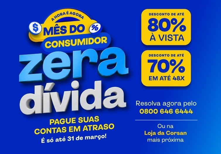 Clientes da Corsan poder&atilde;o regularizar d&eacute;bitos com condi&ccedil;&otilde;es especiais durante o M&ecirc;s de Mar&ccedil;o