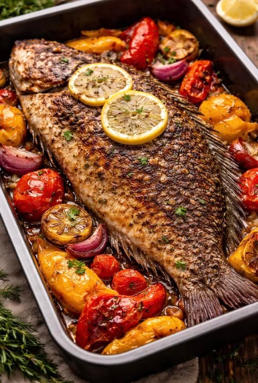 Til&aacute;pia Assada Douradinha e Suculenta&nbsp;