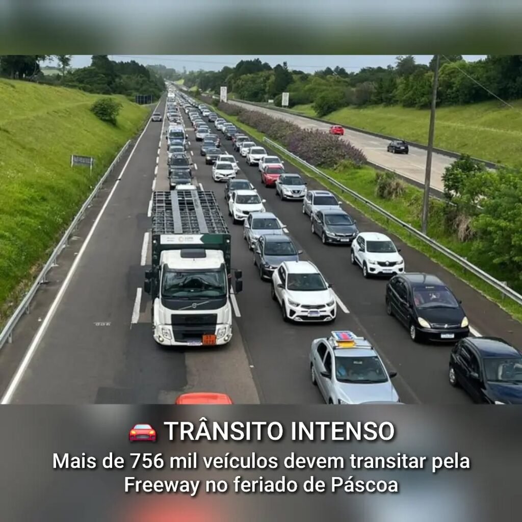 Mais de 756 Mil Ve&iacute;culos: Tr&acirc;nsito Intenso Rumo ao Litoral e Interior no Feriado