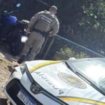 Motociclista sofre queda na subida do Morro da Borússia em Osório na manhã deste Sábado