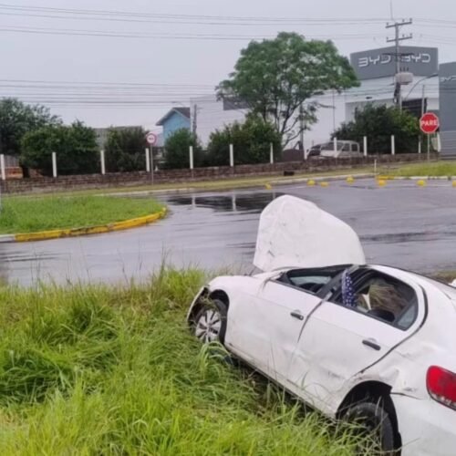 Acidente com vítima fatal é registado na rótula de acesso a Osório, na RS-030