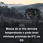 Frio chegando com força no Rio Grande do Sul!