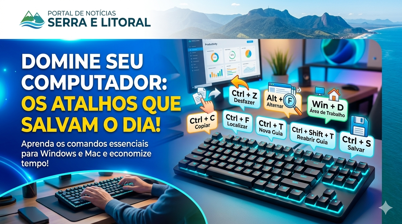 Domine seu Computador: Os Atalhos de Teclado que V&atilde;o Salvar o Seu Dia
