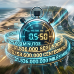 O TEMPO NÃO PARA! Você sabe quantas frações de segundo tem um ano? ⏳