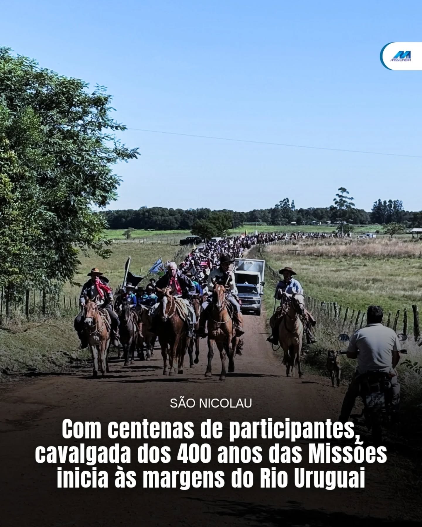 Com Centenas de Participantes, Cavalgada dos 400 Anos das Missões inicia às Margens do Rio Uruguai 1 686980509 18151164613464908 853983805949813844 n