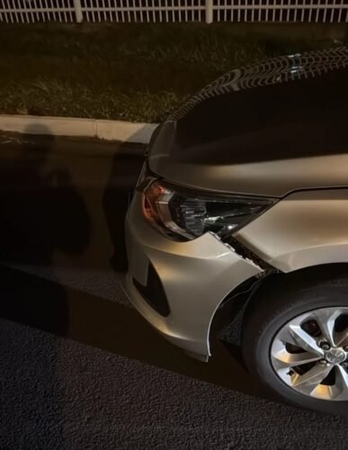 Colisão entre dois veículos é registrada em cruzamento de Osório na noite deste Sábado