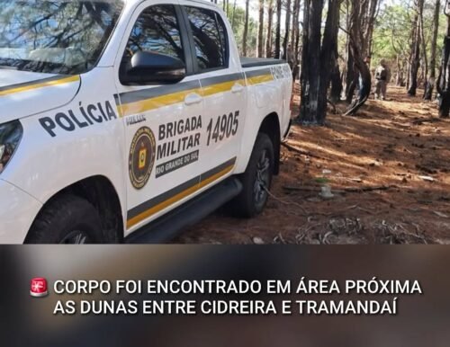 MISTÉRIO NO LITORAL: CORPO DE HOMEM É ENCONTRADO EM DUNAS DA ERS-786