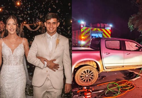 Sepultados Jovens que Morreram em Grave Acidente 19 dias Após se Casarem