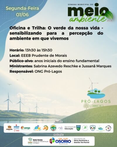 SEMANA DE MEIO AMBIENTE DE OSÓRIO VAI OFERECER PALESTRAS, OFICINAS E ATIVIDADES ESPECIAIS 21 706728751 1432717962230100 1791362274347858648 n