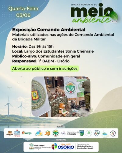 SEMANA DE MEIO AMBIENTE DE OSÓRIO VAI OFERECER PALESTRAS, OFICINAS E ATIVIDADES ESPECIAIS 34 707526805 1432717675563462 8176758576516506437 n